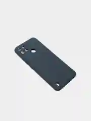 Темно-синий чехол для Realme C21Y цветной матовый