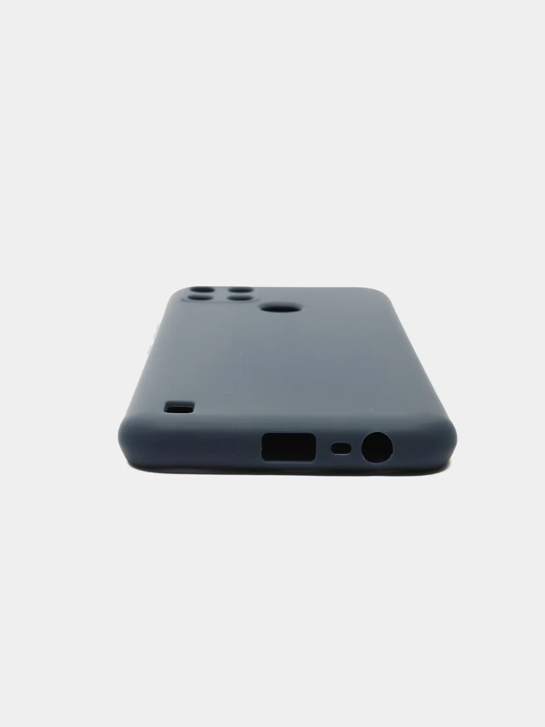 Темно-синий чехол для Realme C21Y цветной матовый