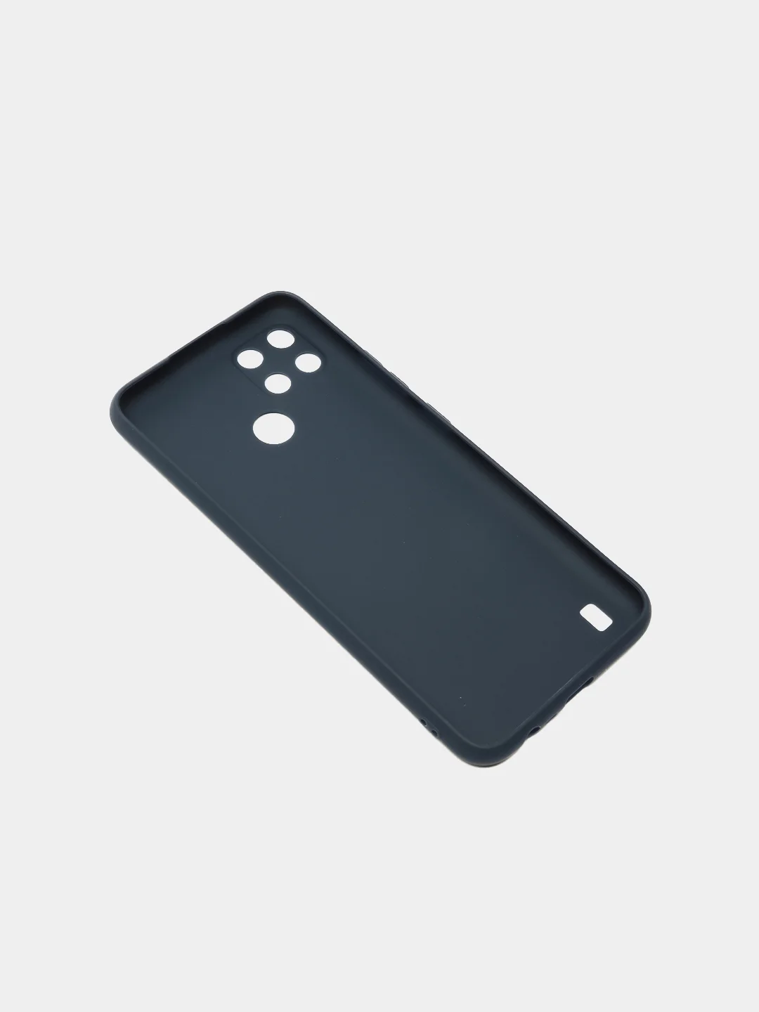 Темно-синий чехол для Realme C21Y цветной матовый