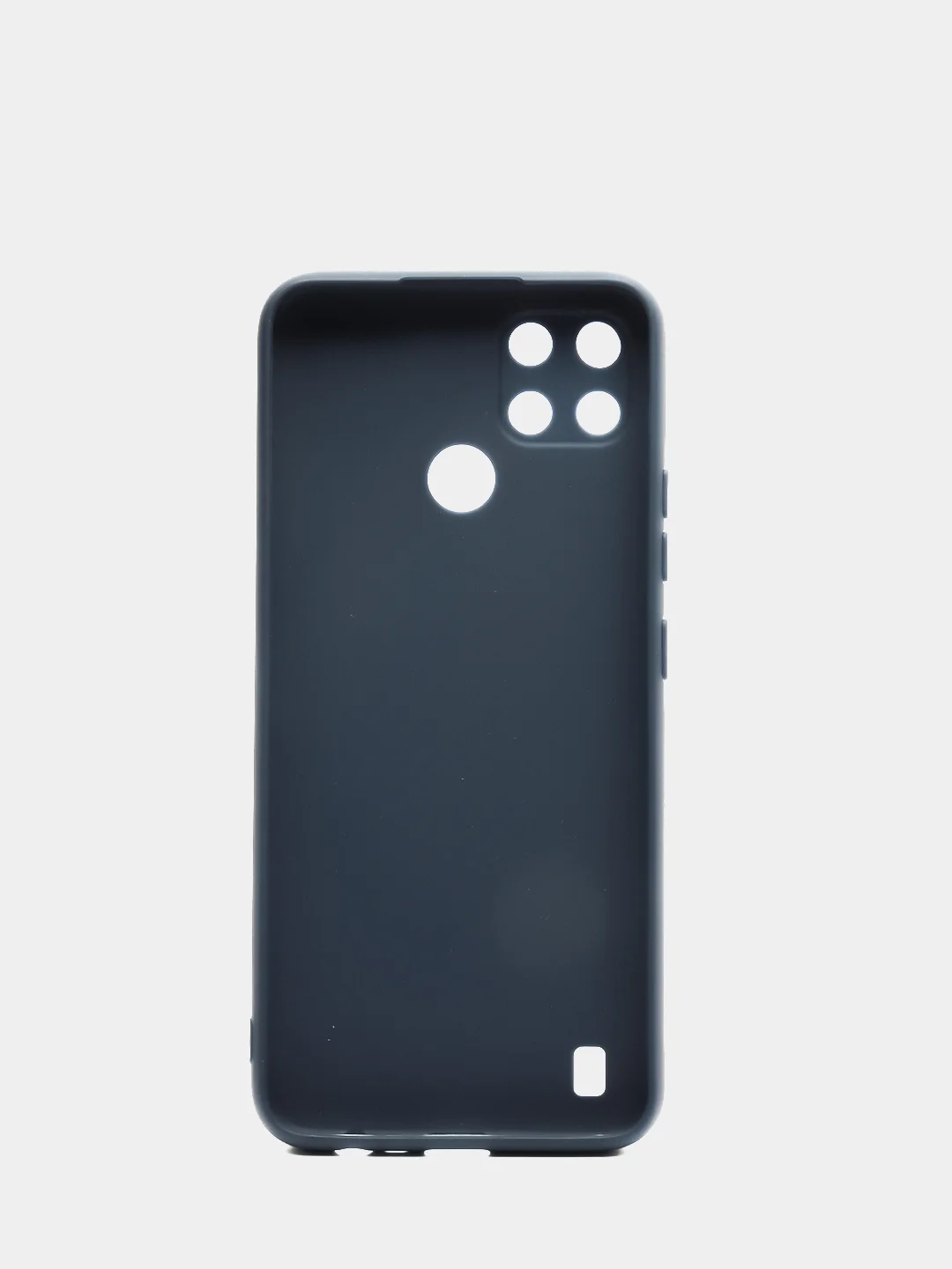 Темно-синий чехол для Realme C21Y цветной матовый