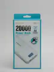 Белый внешний аккумулятор Power Bank Pineng PN-999, 20000 мАч