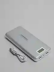 Серебряный внешний аккумулятор Power Bank Pineng PN-999, 20000 мАч