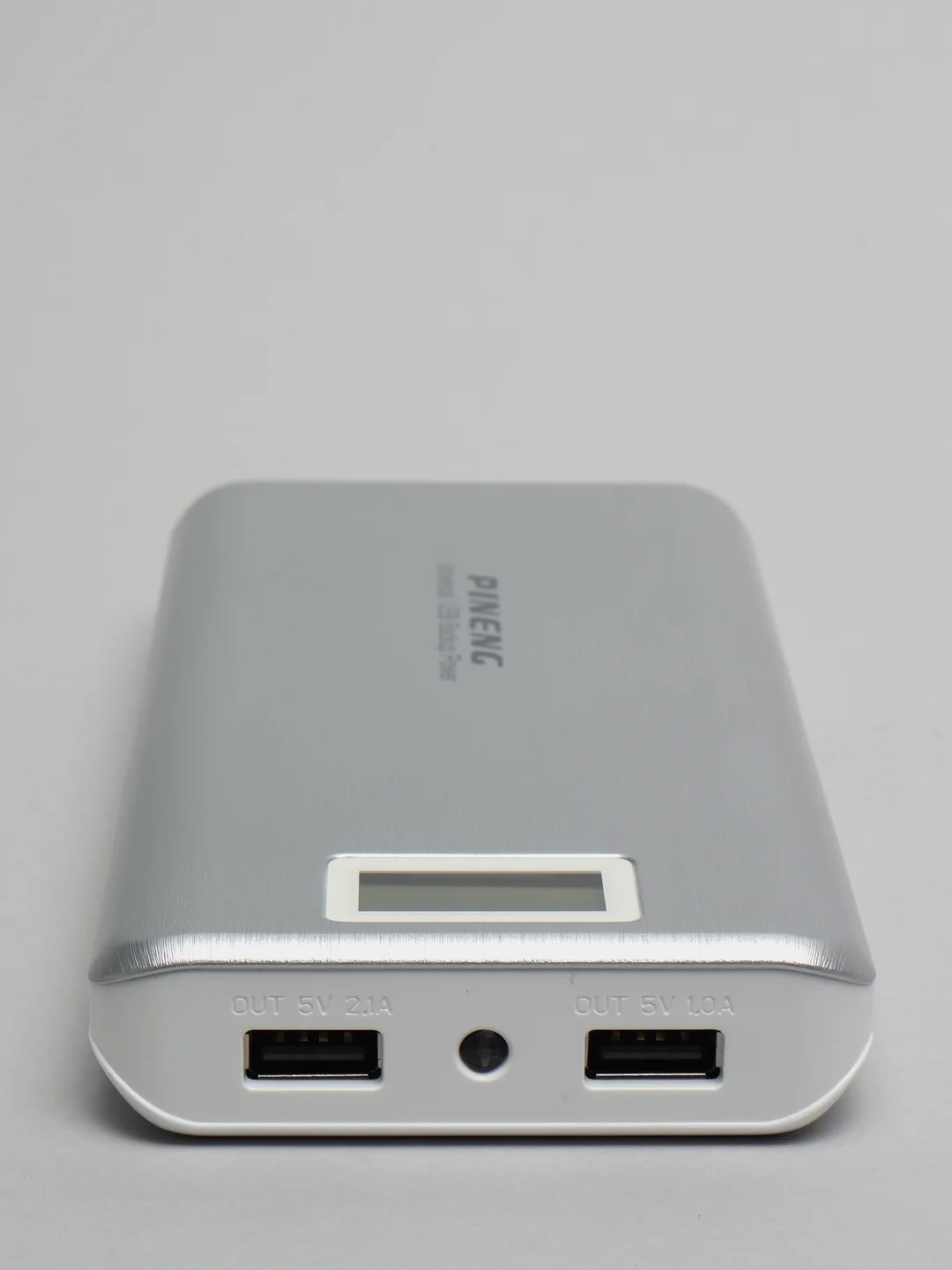 Серебряный внешний аккумулятор Power Bank Pineng PN-999, 20000 мАч