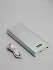 Серебряный внешний аккумулятор Power Bank Pineng PN-989, 20000 мАч