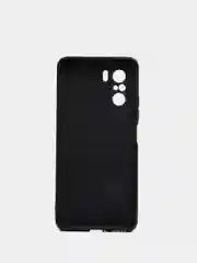 Черный чехол для Poco F3 / Xiaomi Mi 11i (2021) цветной матовый