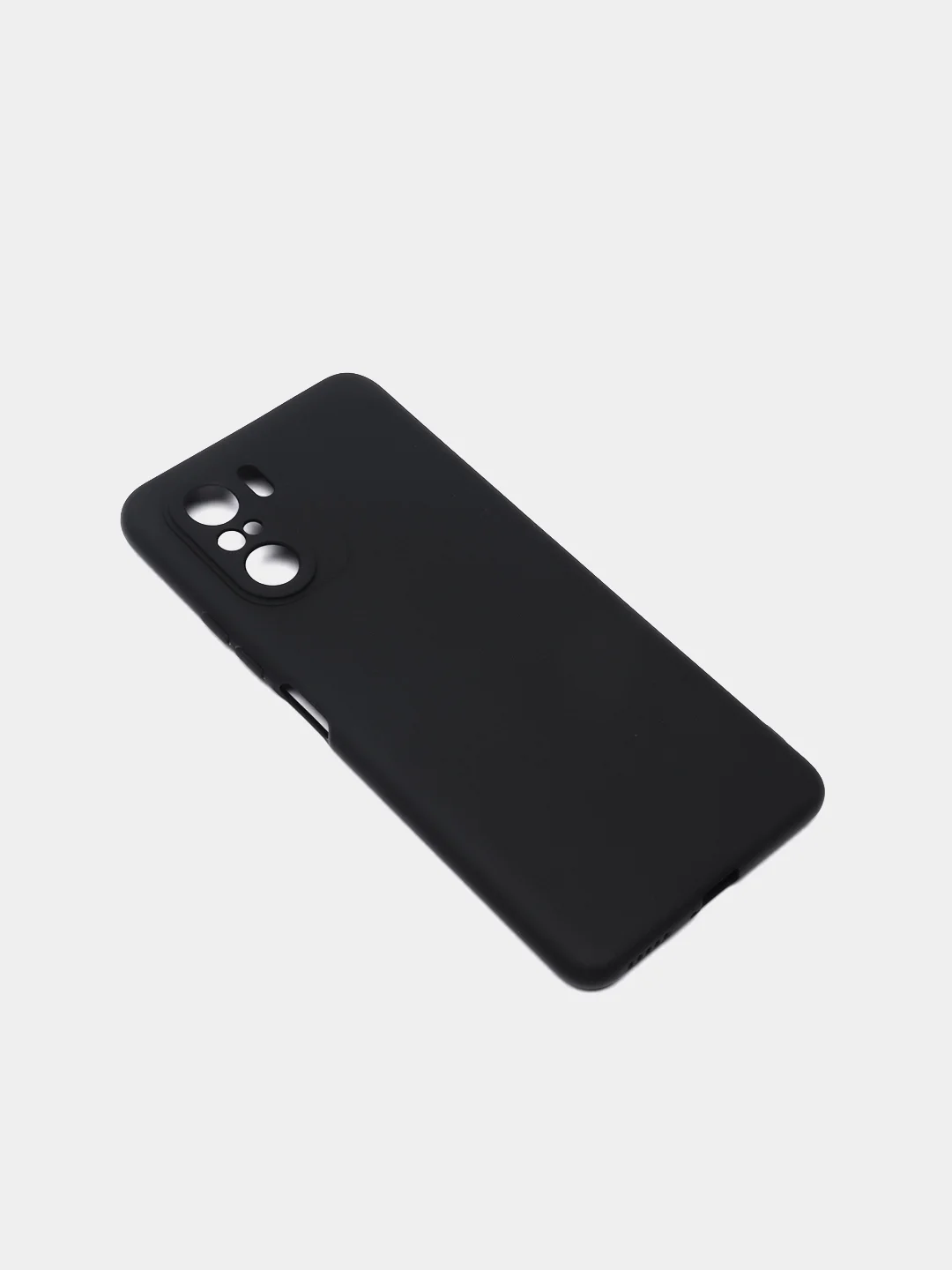 Черный чехол для Poco F3 / Xiaomi Mi 11i (2021) цветной матовый
