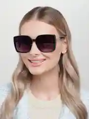 Черный женские солнцезащитные очки, с защитой от ультрафиолета