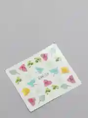 Конфетный наклейки для маникюра ногтей водные, слайдеры, серия цветы