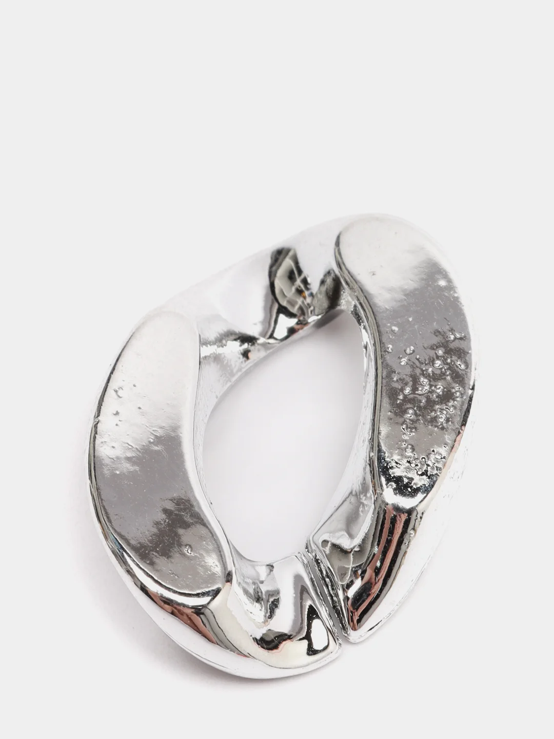 Серебряный цепь акриловая, звенья, 10 штук