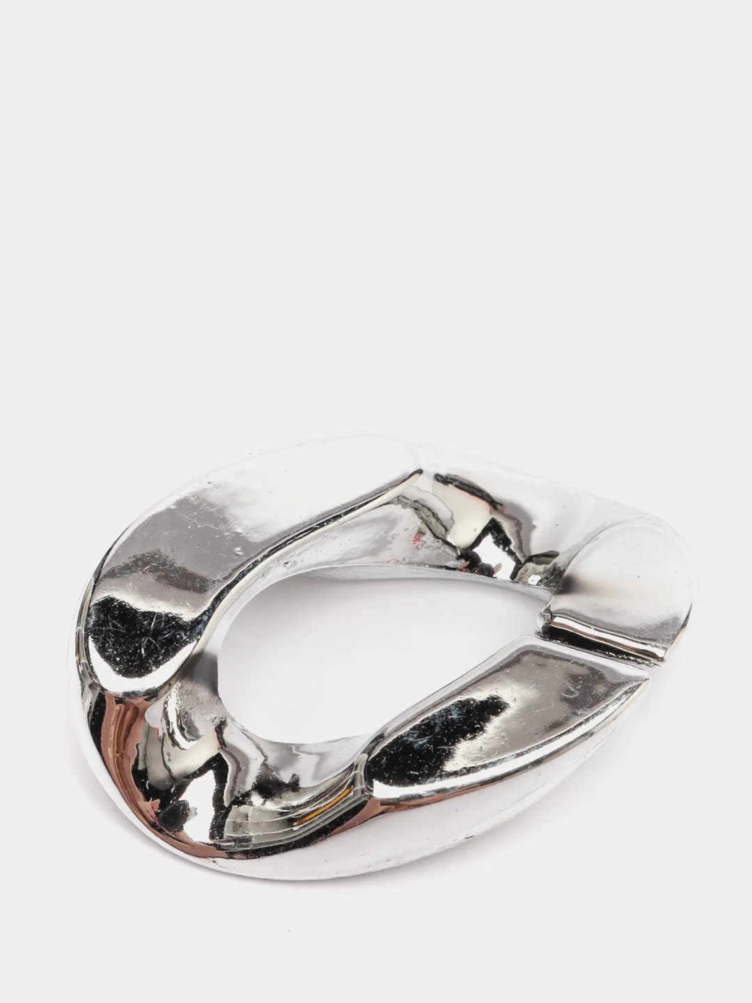 Серебряный цепь акриловая, звенья, 10 штук