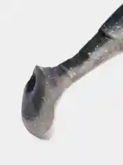 Серый металлик силиконовая приманка GARNIRKA, виброхвост 225 мм, 90 г