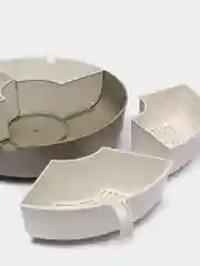 Серый круглая подставка
