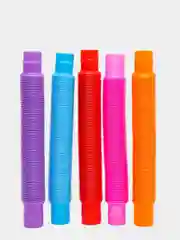 Ледяной трубка антистресс, Pop tubes, Поп ит трубка, Игрушка антистресс, Трубка гофра для детей