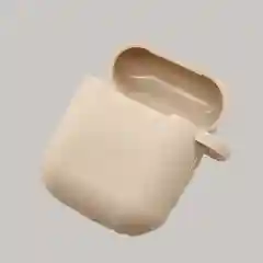 Бежевый силиконовый чехол для наушников AirPods 1 / 2 / TWS i9s i10 i11 i12 i13 i14 i15 i100