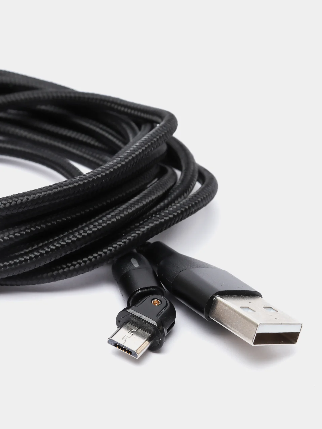 Черный usb Кабель для зарядки и передачи данных Charget 3.0 A (micro, Type C, Apple lightning)