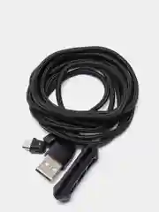 Черный usb Кабель для зарядки и передачи данных Charget 3.0 A (micro, Type C, Apple lightning)