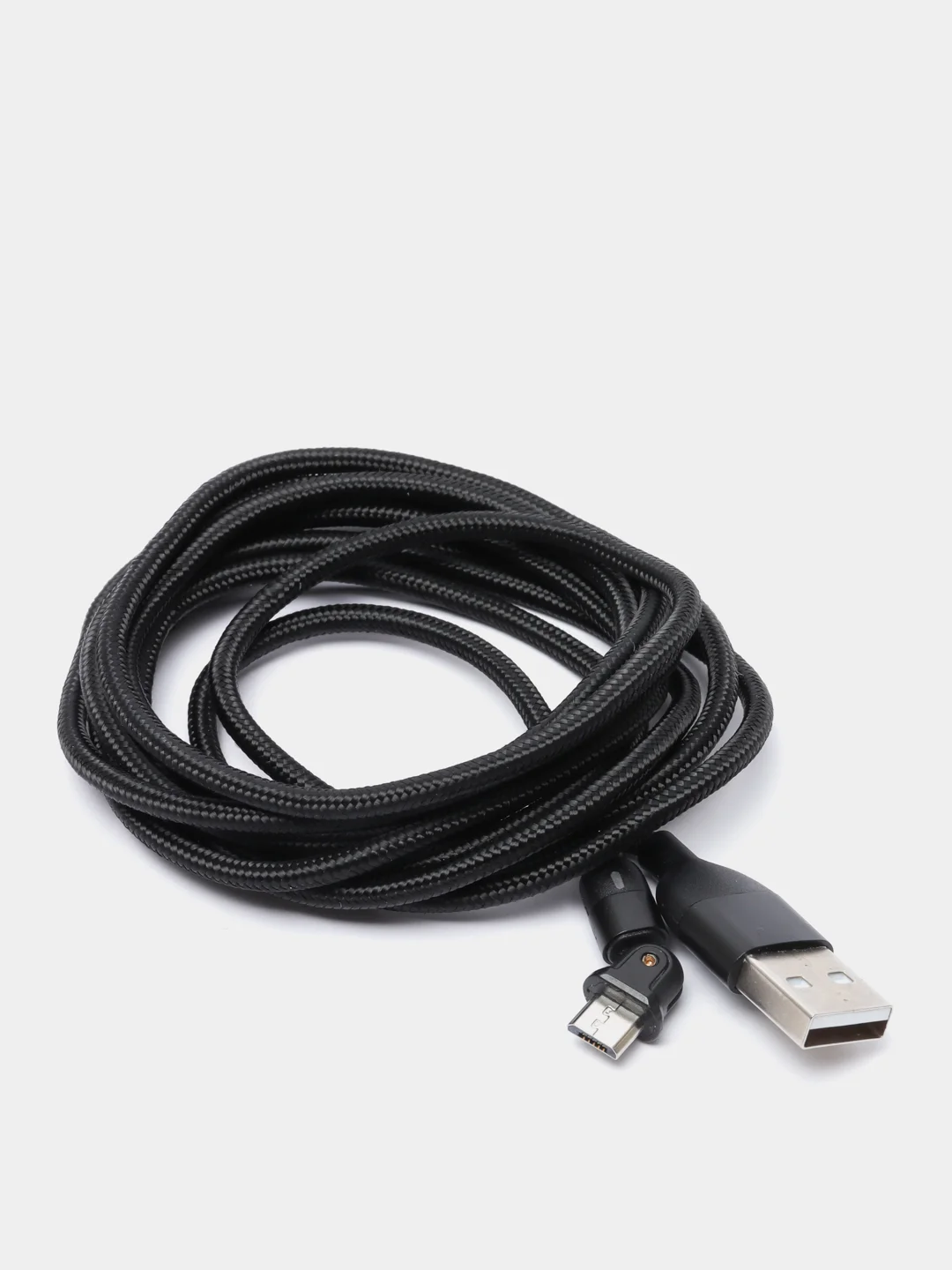 Черный usb Кабель для зарядки и передачи данных Charget 3.0 A (micro, Type C, Apple lightning)