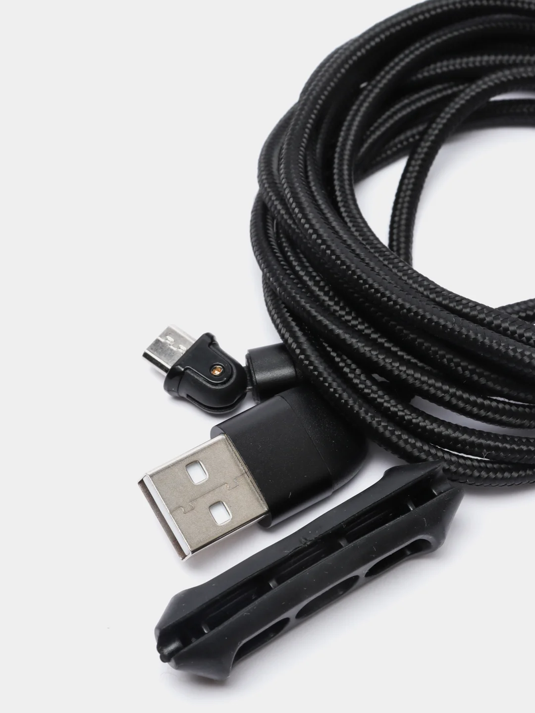 Черный usb Кабель для зарядки и передачи данных Charget 3.0 A (micro, Type C, Apple lightning)