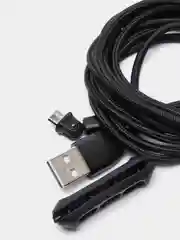 Черный usb Кабель для зарядки и передачи данных Charget 3.0 A (micro, Type C, Apple lightning)