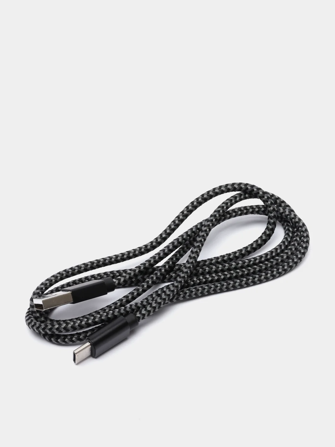 Серый кабель для зарядки Type-C Hoco X14 (3А), 1 и 2 метра