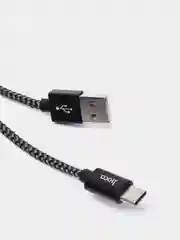 Серый кабель для зарядки Type-C Hoco X14 (3А), 1 и 2 метра