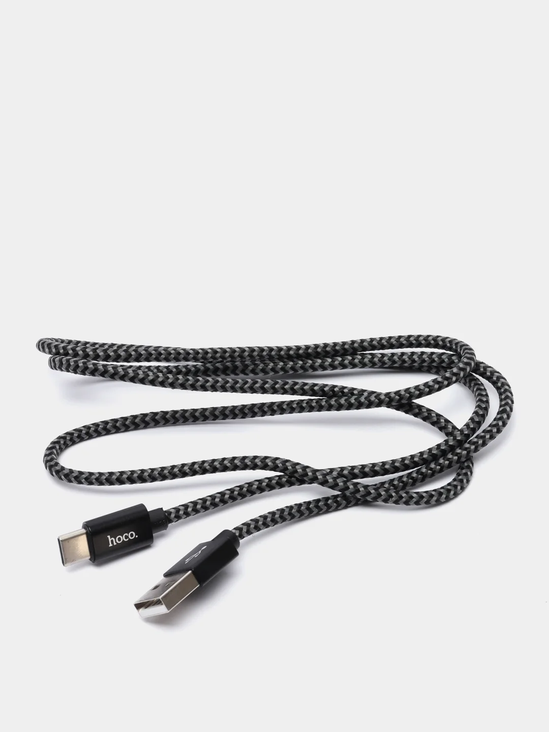 Серый кабель для зарядки Type-C Hoco X14 (3А), 1 и 2 метра