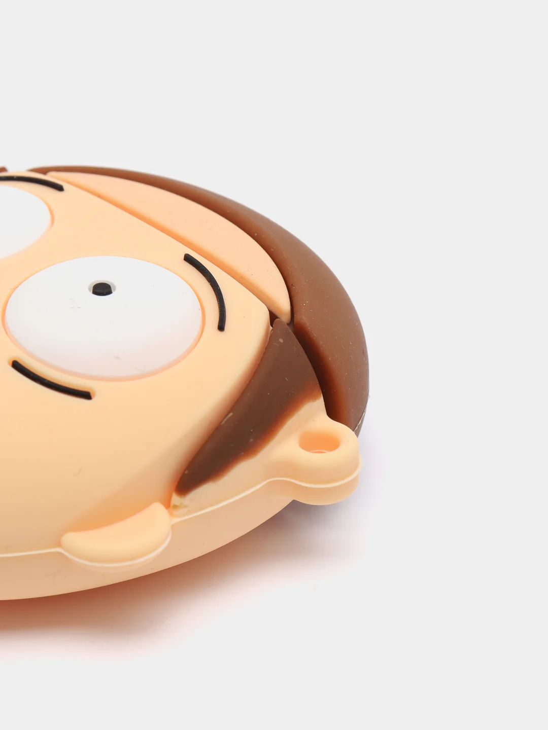 Бежевый чехол для наушников AirPods 1/2 силиконовый