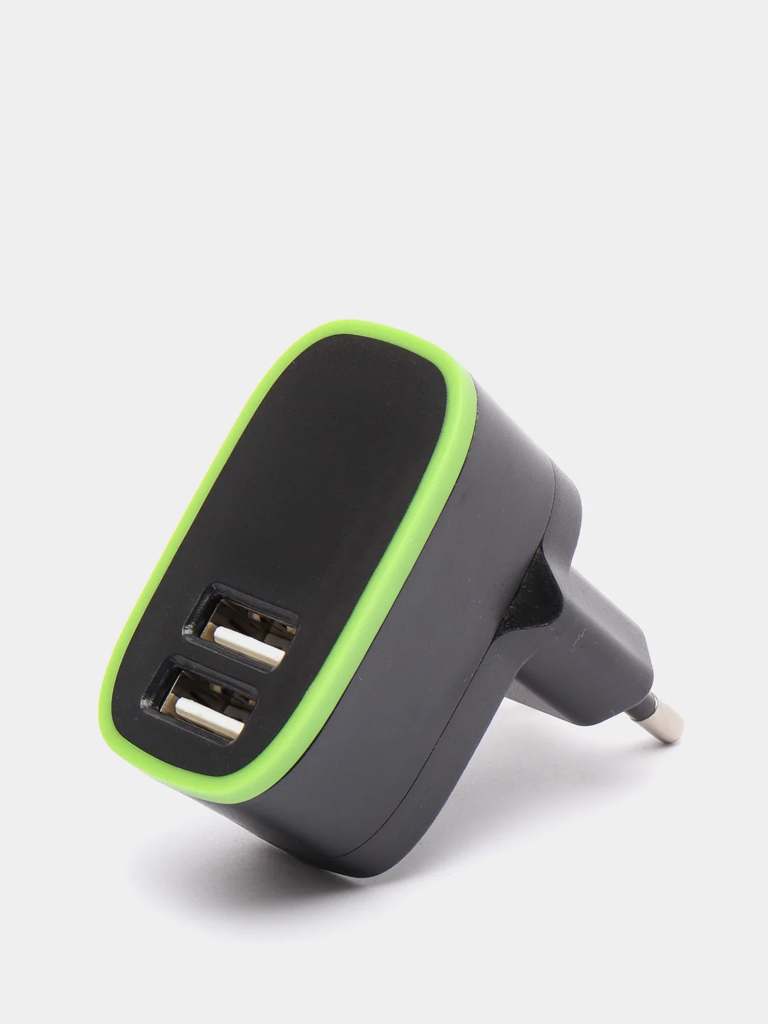 Черный сетевое зарядное устройство 2 USB СЗУ блок питания адаптер для розетки