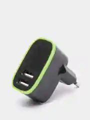 Черный сетевое зарядное устройство 2 USB СЗУ блок питания адаптер для розетки