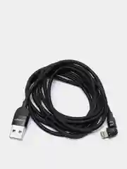 Черный usb Кабель для зарядки и передачи данных Charget 3.0 A (micro, Type C, Apple lightning)