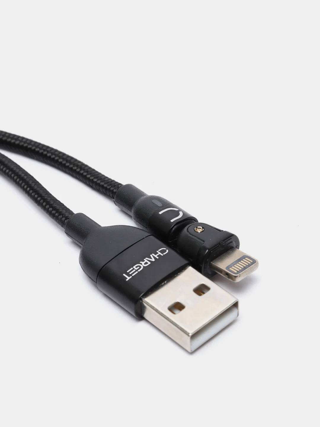 Черный usb Кабель для зарядки и передачи данных Charget 3.0 A (micro, Type C, Apple lightning)
