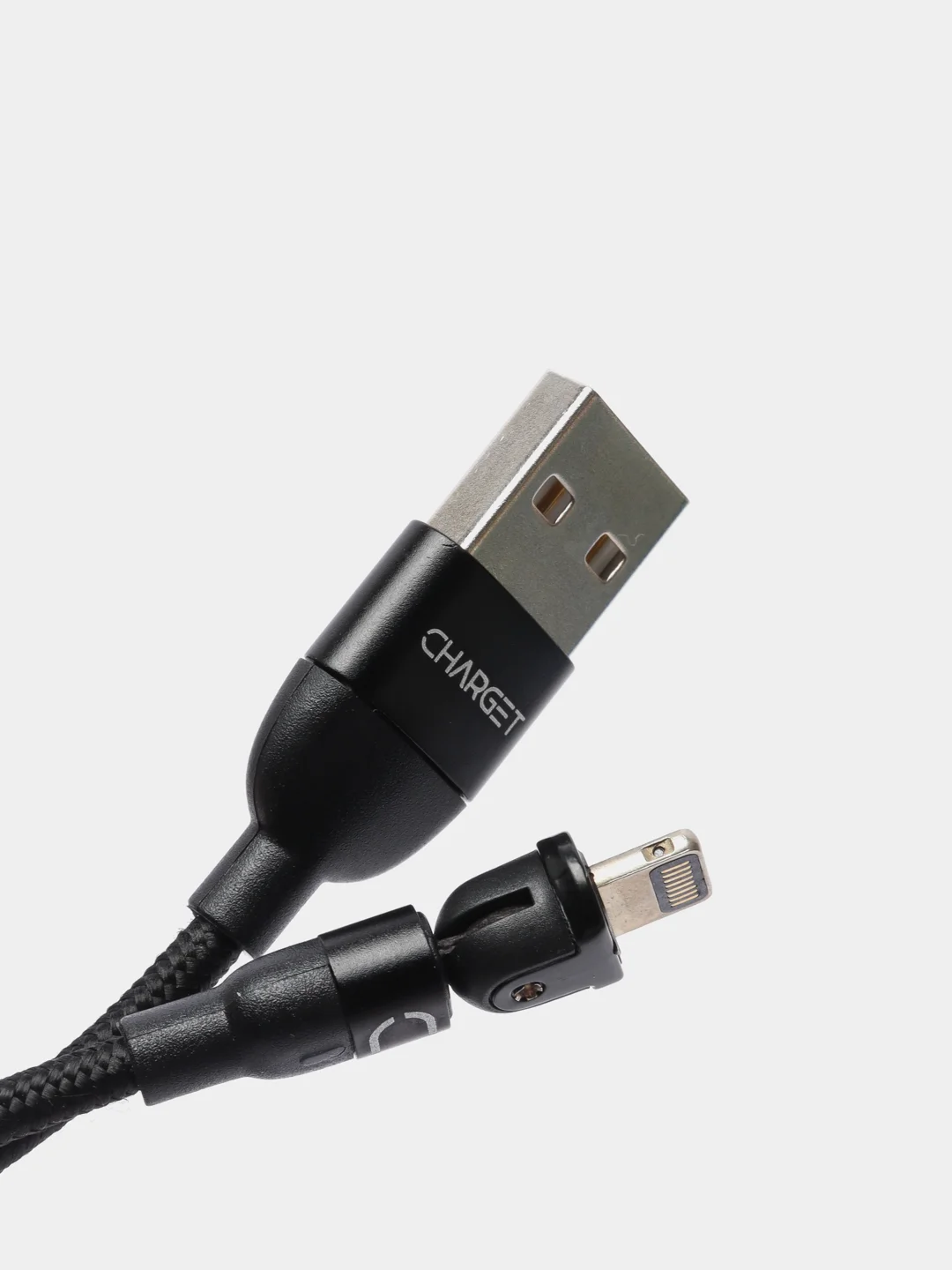 Черный usb Кабель для зарядки и передачи данных Charget 3.0 A (micro, Type C, Apple lightning)