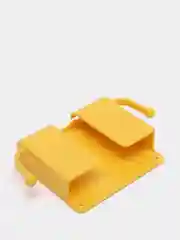 Желтый настенный держатель для телефона, пульта,  для зарядки на стену, с крючком