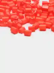Алый бисер стеклярус