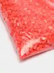 Алый бисер стеклярус