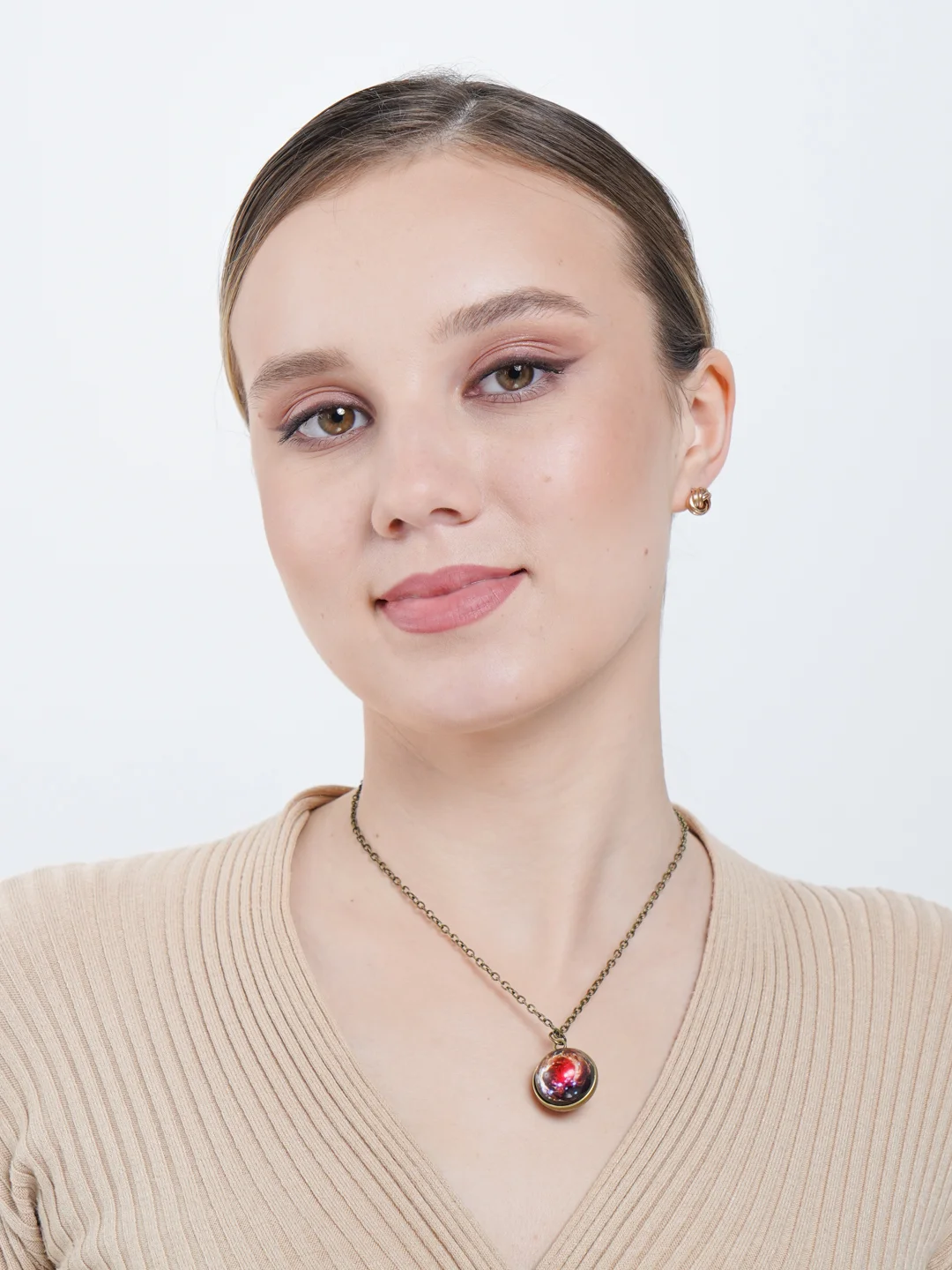 Синий космический кулон
