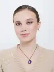 Небесно-голубой космический кулон