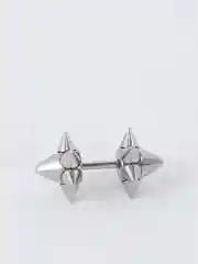 Серебряный серьга с шипами из титановой стали, 1 штука