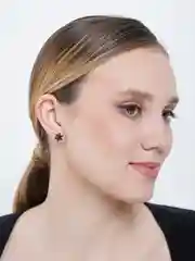 Черный серьга с шипами из титановой стали, 1 штука