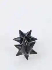 Черный серьга с шипами из титановой стали, 1 штука