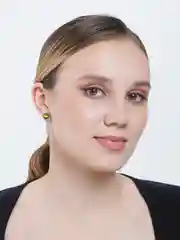 Зеленый серьга-гантеля со вставкой в виде опала, 1 штука, 6 цветов