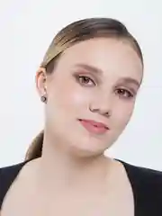 Белый серьга-гантеля со вставкой в виде опала, 1 штука, 6 цветов