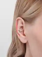 Белый каффы,серьги
