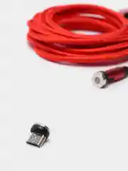 Красный usb кабель twitch 2.1 A магнитный для зарядки 2 -х метровые, поворот 180 градусов