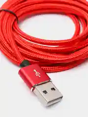 Красный usb кабель twitch 2.1 A магнитный для зарядки 2 -х метровые, поворот 180 градусов
