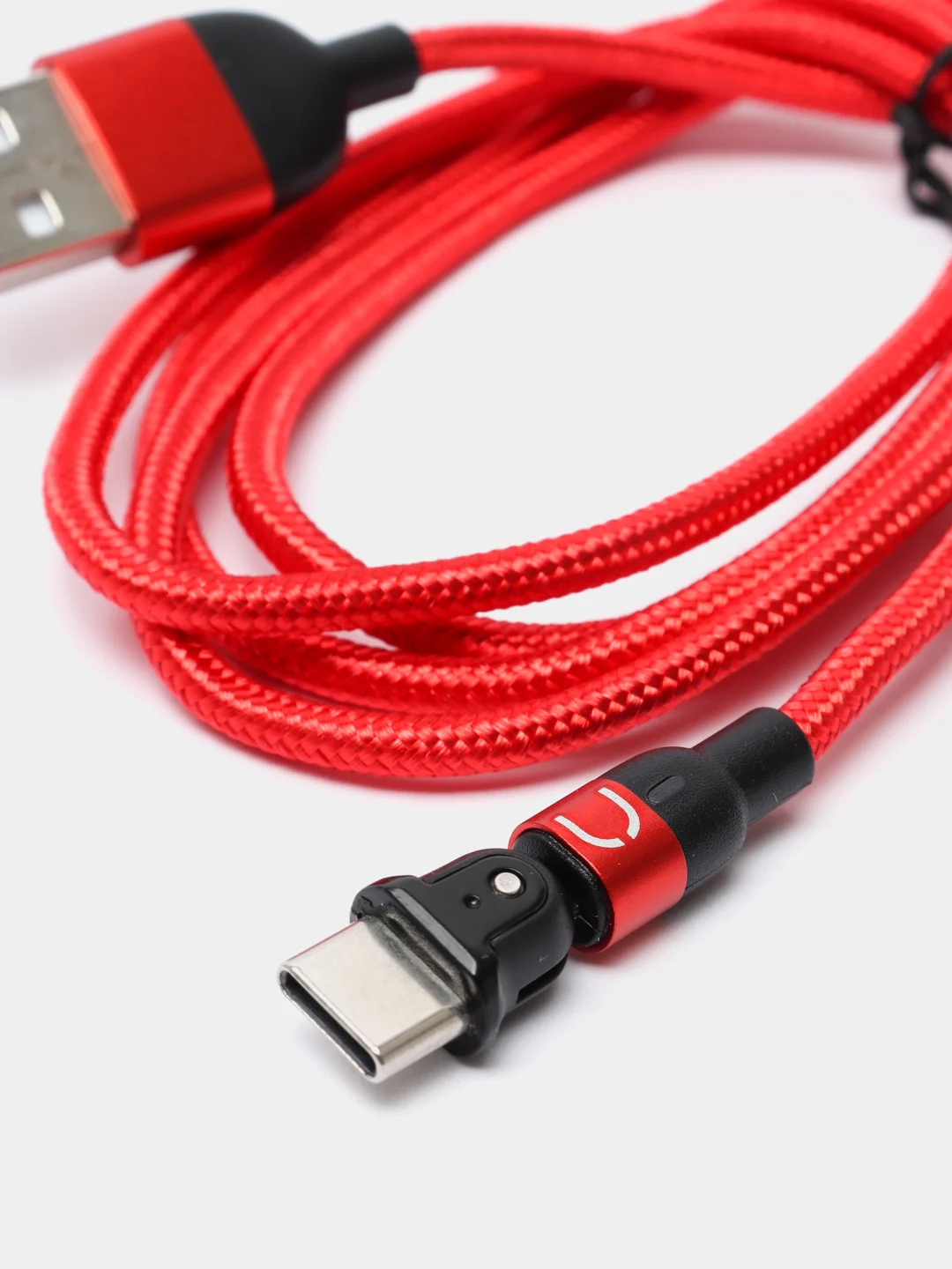 Красный usb Кабель для зарядки и передачи данных Charget 3.0 A (micro, Type C, Apple lightning)