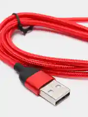 Красный usb Кабель для зарядки и передачи данных Charget 3.0 A (micro, Type C, Apple lightning)