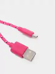 Фуксия кабель для зарядки телефона micro USB, провод зарядный, шнур юсб быстрая зарядка