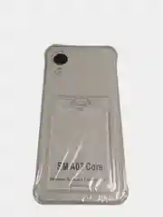 Белый чехол для SAMSUNG A03 Core с карманом для карточки