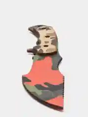 Зеленый деревянный нож "Зверь"
